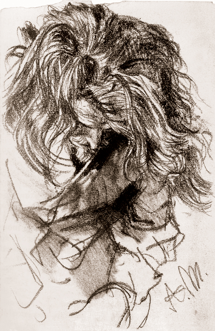  Adolpyh Von Menzel —— 低着头的男人